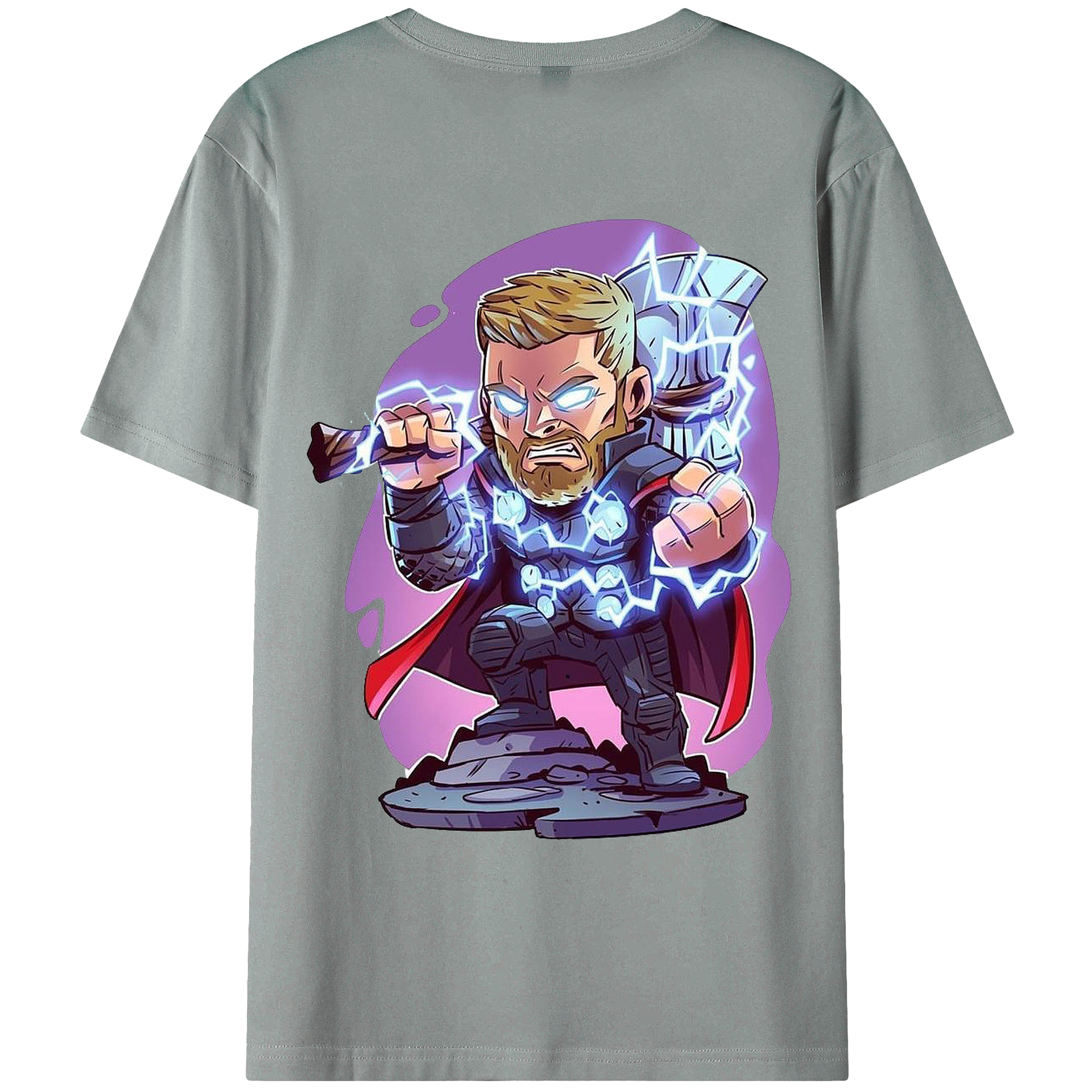 （画像用） アベンジャーズ The Avengers 綿100％ メンズ半袖Tシャツ（バックプリント） 通気性